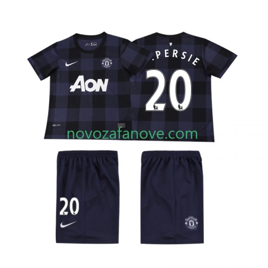 Nogometni Dres Manchester United V PERSIE 20 2013 2014 Retro Dječji Gostujući Kratkih Rukava