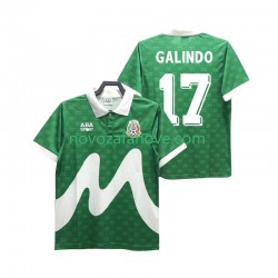 Nogometni Dres Meksiko GALINDO 17 1995 Retro Muški Domaći Kratkih Rukava