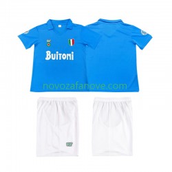 Nogometni Dres Napoli 1987 1988 Retro Dječji Domaći Kratkih Rukava