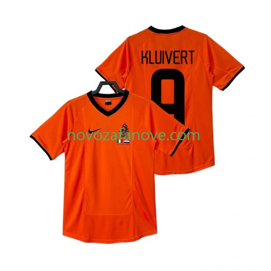 Nogometni Dres Nizozemska KLUIVERT 9 2000 Retro Muški Domaći Kratkih Rukava