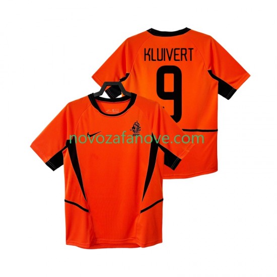 Nogometni Dres Nizozemska KLUIVERT 9 Retro Muški Domaći 2002 Kratkih Rukava