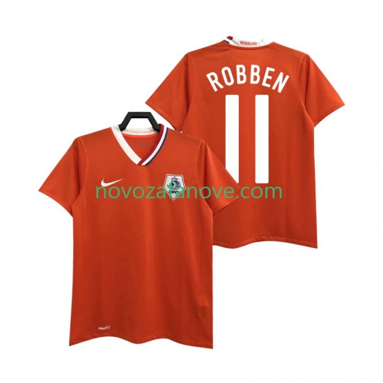 Nogometni Dres Nizozemska ROBBEN 11 Retro Muški Domaći 2008 Kratkih Rukava