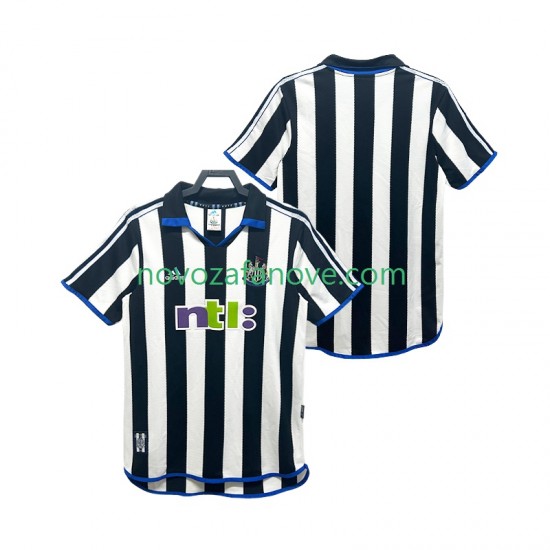 Nogometni Dres Newcastle United 2000 2001 Retro Muški Domaći Kratkih Rukava