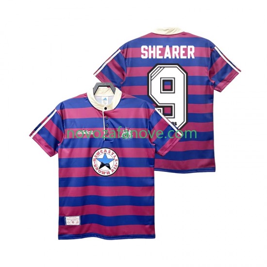 Nogometni Dres Newcastle United SHEARER 9 1995 1997 Retro Muški Gostujući Kratkih Rukava