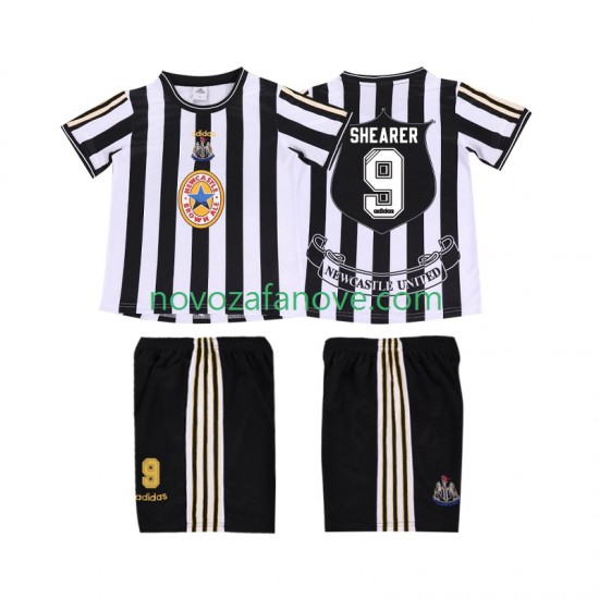 Nogometni Dres Newcastle United SHEARER 9 1997 Retro Dječji Domaći 1999 Kratkih Rukava