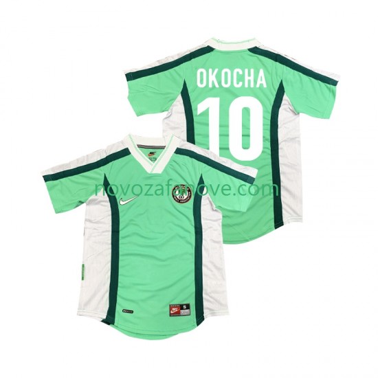 Nogometni Dres Nigerija OKOCHA 10 Retro Muški Domaći 1998 Kratkih Rukava