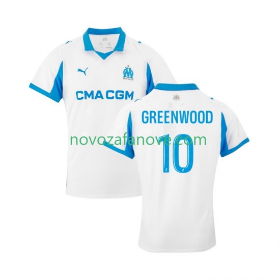 Nogometni Dres Olympique de Marseille Mason Greenwood 10 Muški Domaći 2025-2026 Kratkih Rukava