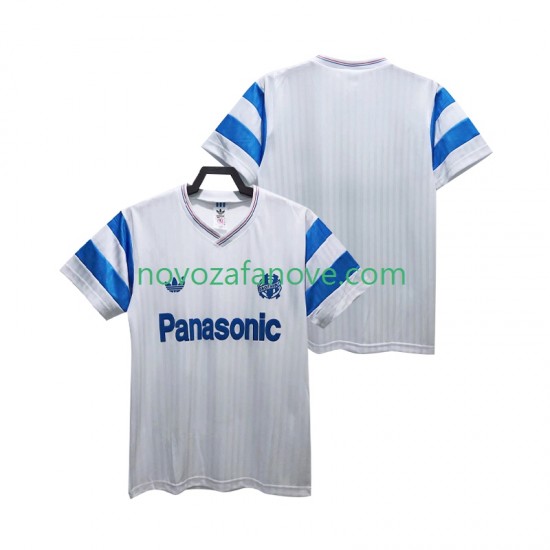 Nogometni Dres Olympique de Marseille 1990 Retro Muški Domaći Kratkih Rukava