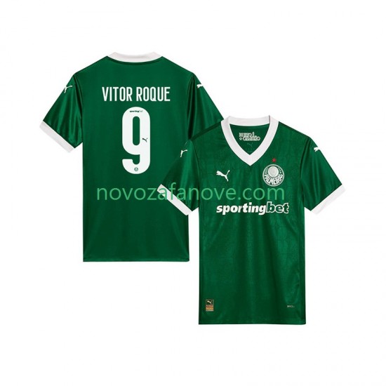 Nogometni Dres Palmeiras Vitor Roque 9 Muški Domaći 2025-2026 Kratkih Rukava