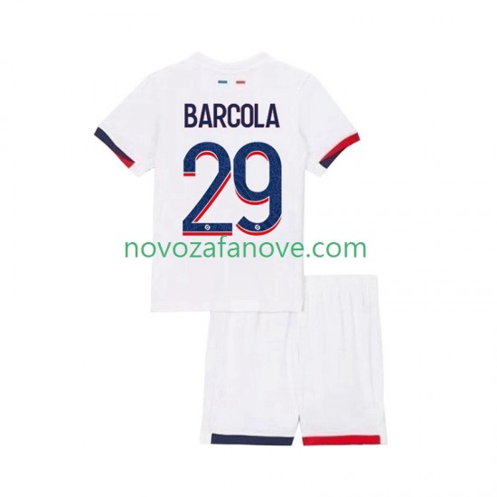 Nogometni Dres Paris Saint-Germain Bradley Barcola 29 Dječji Gostujući 2025-2026 Kratkih Rukava