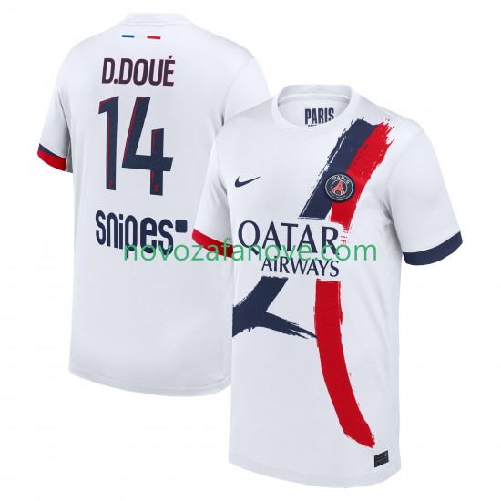 Nogometni Dres Paris Saint-Germain Desire Doue 14 Muški Gostujući 2025-2026 Kratkih Rukava