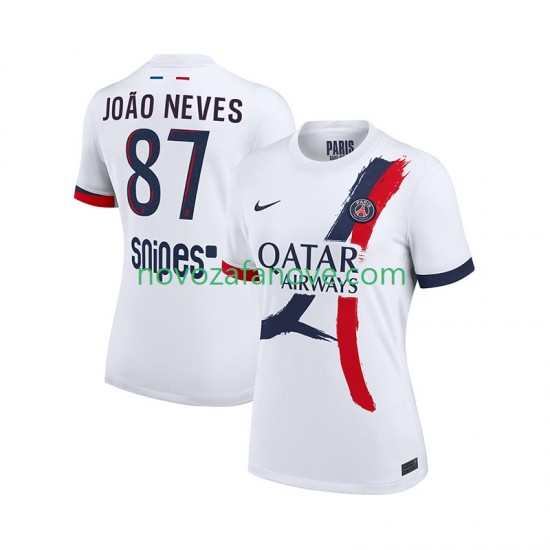 Nogometni Dres Paris Saint-Germain Joao Neves 87 Muški Gostujući 2025-2026 Kratkih Rukava