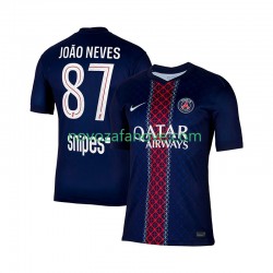 Nogometni Dres Paris Saint-Germain Joao Neves 87 Muški Domaći 2025-2026 Kratkih Rukava