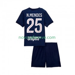 Nogometni Dres Paris Saint-Germain Nuno Mendes 25 Dječji Domaći 2025-2026 Kratkih Rukava