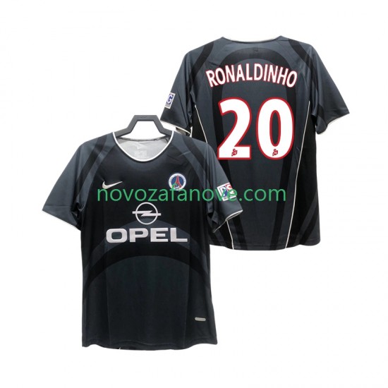 Nogometni Dres Paris Saint-Germain RONALDINHO 20 2001 Retro Muški Treći 2002 Kratkih Rukava