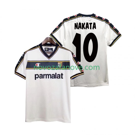 Nogometni Dres Parma NAKATA 10 2003 Retro Muški Gostujući 2002 Kratkih Rukava