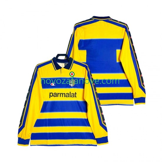 Nogometni Dres Parma 2000 Retro Muški Domaći 1999 Dugim Rukavima