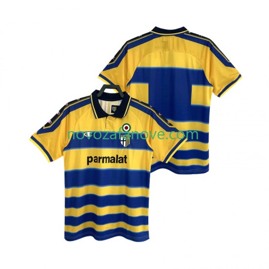 Nogometni Dres Parma 2000 Retro Muški Domaći 1999 Kratkih Rukava