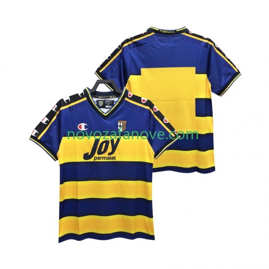 Nogometni Dres Parma 2001 Retro Muški Domaći 2002 Kratkih Rukava