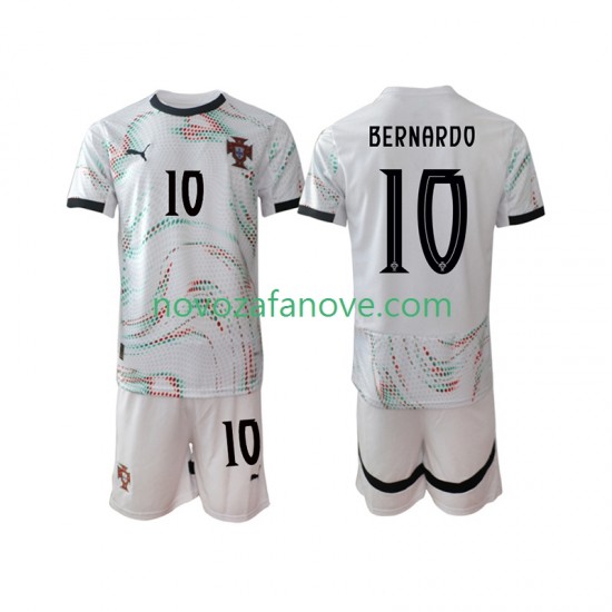 Nogometni Dres Portugal Bernardo Silva 10 Dječji Gostujući 2025-2026 Kratkih Rukava