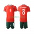 Nogometni Dres Portugal Bruno Fernandes 8 Dječji Domaći 2025-2026 Kratkih Rukava