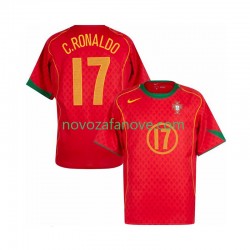 Nogometni Dres Portugal Cristiano Ronaldo 17 Retro Muški Domaći 2004 Kratkih Rukava
