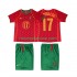 Nogometni Dres Portugal Cristiano Ronaldo 17 Retro Dječji Domaći 2004 Kratkih Rukava