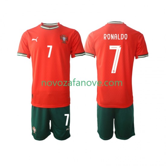 Nogometni Dres Portugal Cristiano Ronaldo 7 Dječji Domaći 2025 Kratkih Rukava