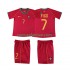 Nogometni Dres Portugal FIGO 7 Retro Dječji Domaći 2006 Kratkih Rukava