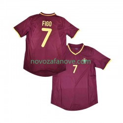 Nogometni Dres Portugal Figo 7 2000 Retro Muški Domaći Kratkih Rukava