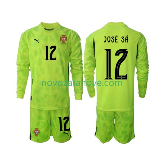 Nogometni Dres Portugal Jose Sa 12 Golmanski Dječji Domaći 2025 Dugim Rukavima