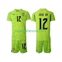 Nogometni Dres Portugal Jose Sa 12 Golmanski Dječji Domaći 2025 Kratkih Rukava