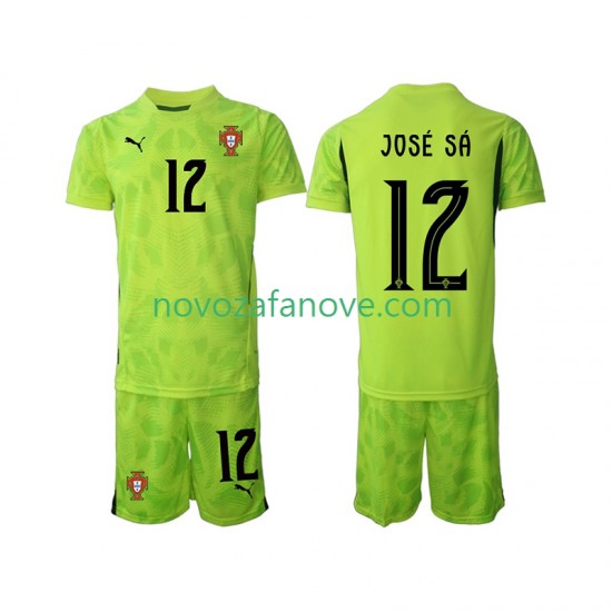 Nogometni Dres Portugal Jose Sa 12 Golmanski Dječji Domaći 2025 Kratkih Rukava