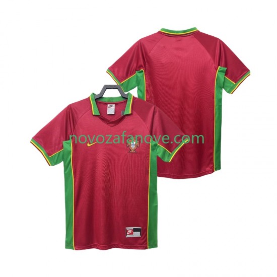 Nogometni Dres Portugal Retro Muški Domaći 1998 Kratkih Rukava