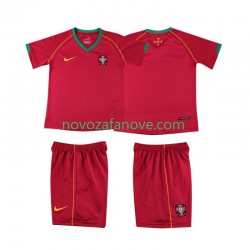 Nogometni Dres Portugal Retro Dječji Domaći 2006 Kratkih Rukava