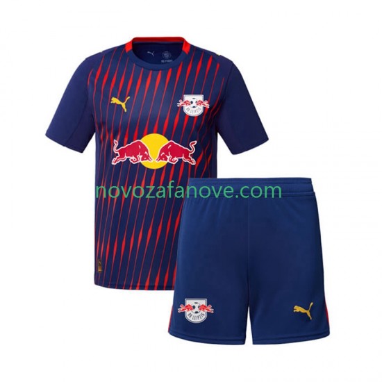 Nogometni Dres RB Leipzig Dječji Gostujući 2025-2026 Kratkih Rukava