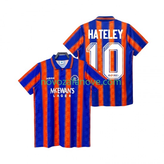 Nogometni Dres Rangers HATELEY 10 1993 Retro Muški Gostujući 1994 Kratkih Rukava