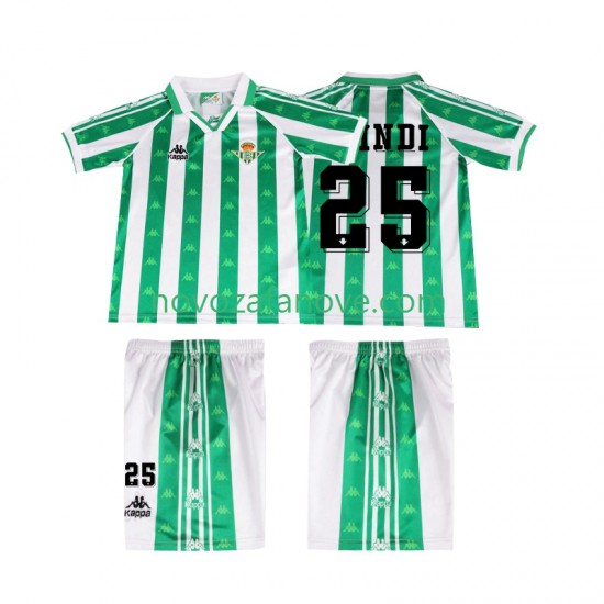 Nogometni Dres Real Betis FINIDI 25 1996 1997 Retro Dječji Domaći Kratkih Rukava