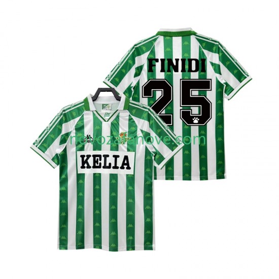 Nogometni Dres Real Betis FINIDI 25 1995 1996 Retro Muški Domaći Kratkih Rukava