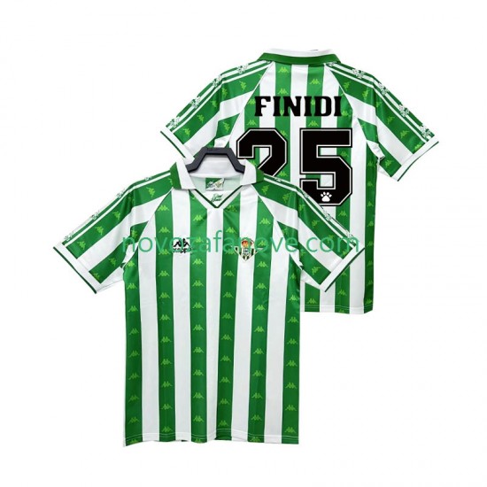 Nogometni Dres Real Betis FINIDI 25 1996 1997 Retro Muški Domaći Kratkih Rukava