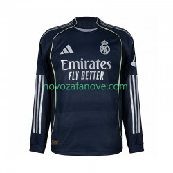 Nogometni Dres Real Madrid Muški Gostujući 2025-2026 Dugim Rukavima