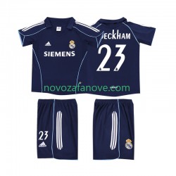 Nogometni Dres Real Madrid BECKHAM 23 2005 Retro Dječji Gostujući 2006 Kratkih Rukava