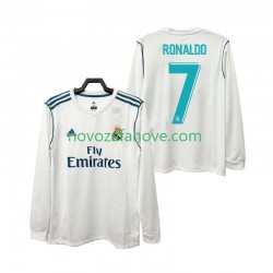 Nogometni Dres Real Madrid CRISTIANO RONALDO 7 2017 2018 Retro Muški Domaći Dugim Rukavima