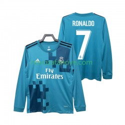 Nogometni Dres Real Madrid CRISTIANO RONALDO 7 2017 2018 Retro Muški Treći Dugim Rukavima