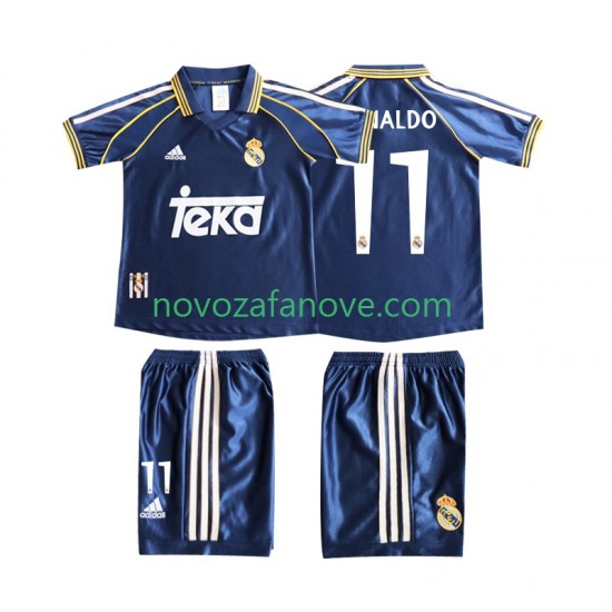 Nogometni Dres Real Madrid Cristiano Ronaldo 11 Retro Dječji Treći 1998 1999 Kratkih Rukava