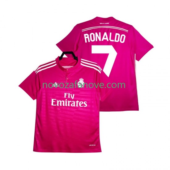 Nogometni Dres Real Madrid Cristiano Ronaldo 7 2014 2015 Retro Muški Gostujući Kratkih Rukava