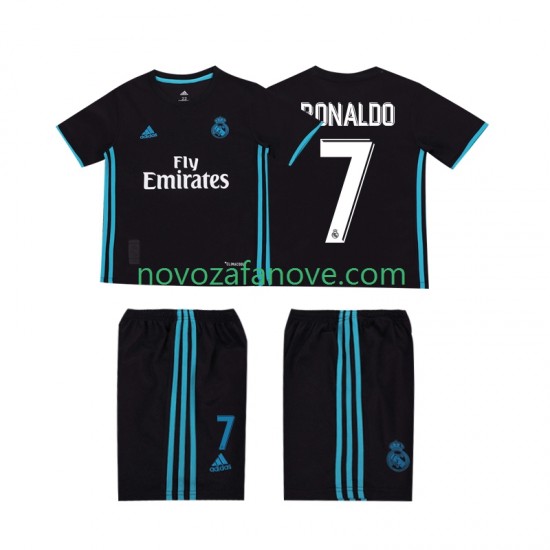Nogometni Dres Real Madrid Cristiano Ronaldo 7 2017 2018 Retro Dječji Gostujući Kratkih Rukava