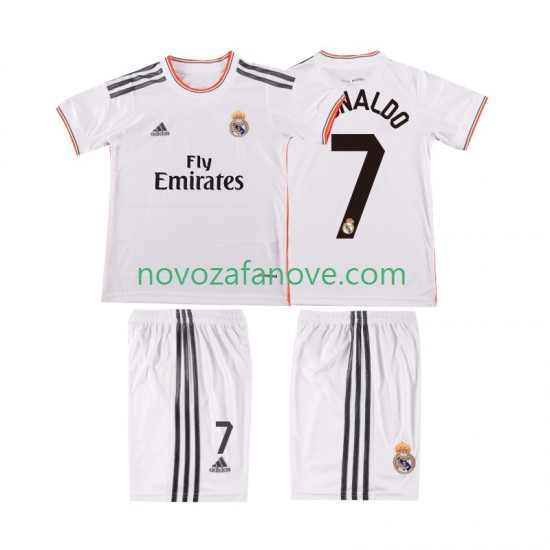 Nogometni Dres Real Madrid Cristiano Ronaldo 7 2013 2014 Retro Dječji Domaći Kratkih Rukava