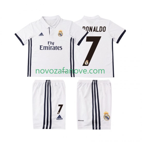 Nogometni Dres Real Madrid Cristiano Ronaldo 7 2016 2017 Retro Dječji Domaći Kratkih Rukava