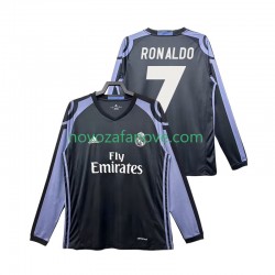 Nogometni Dres Real Madrid Cristiano Ronaldo 7 2016 2017 Retro Muški Treći Dugim Rukavima